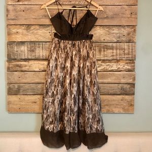 BCBG MaxAzria Silk Cut Out Dress